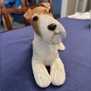 Sandicast Fox Terrier Signed Figurine